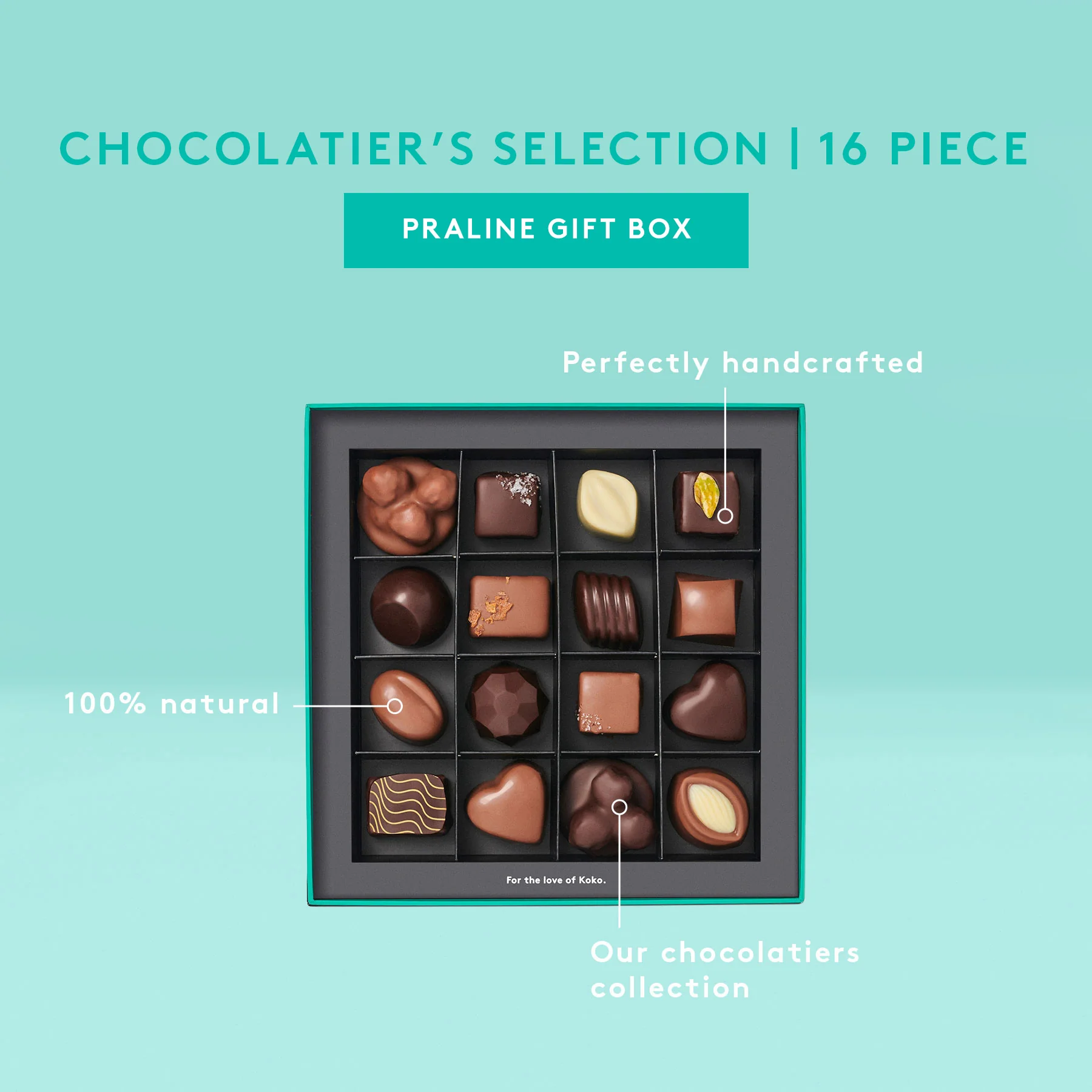 Chocolatier's Selection Praline Gift Box | 16 Piece - Image 5