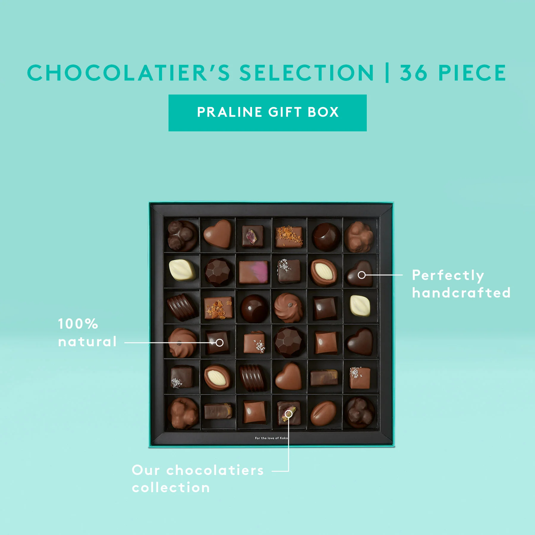 Chocolatier's Selection Praline Gift Box | 36 Piece - Image 3
