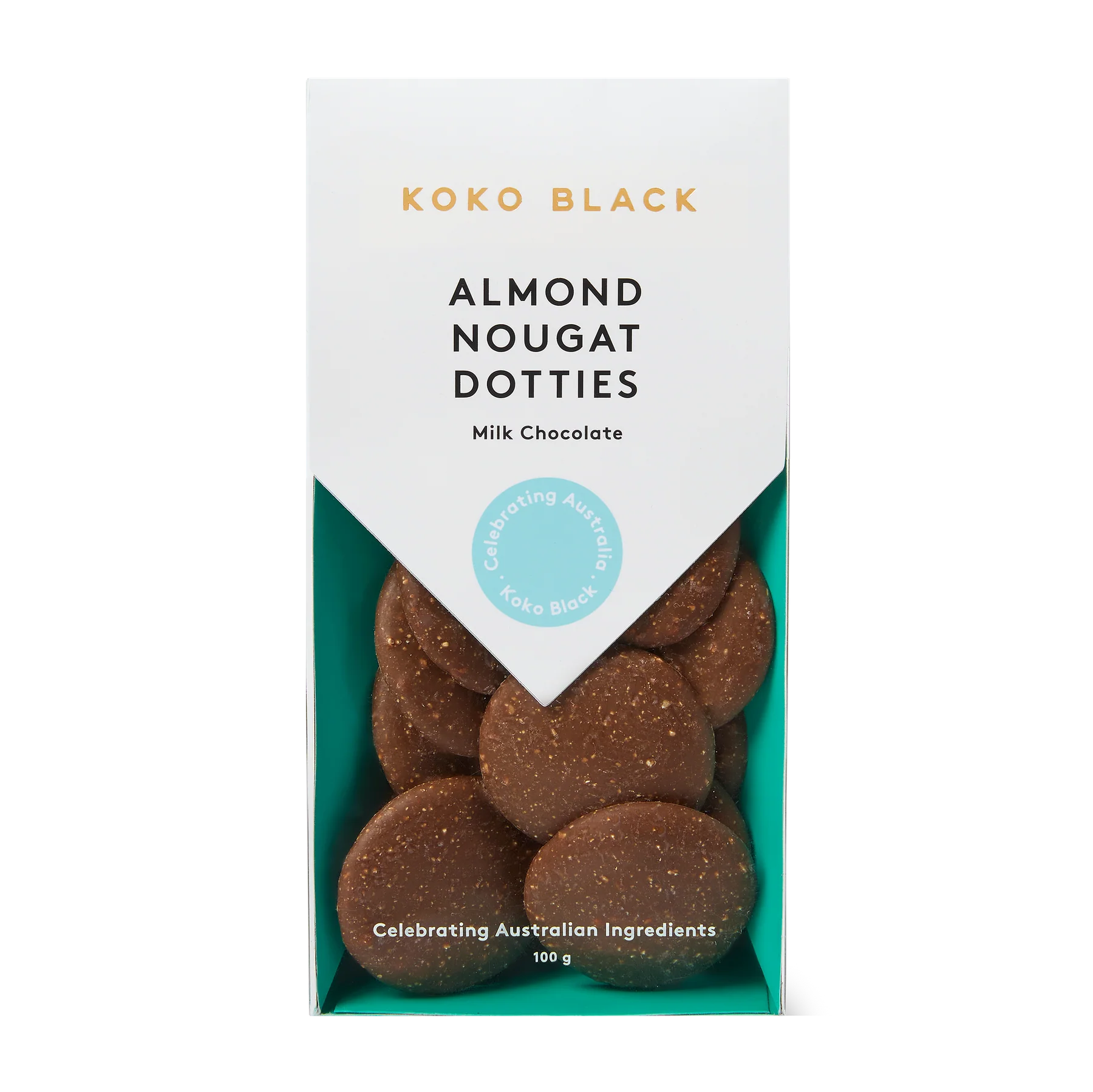 Almond Nougat Dotties 100g | Milk Chocolate - Image 4
