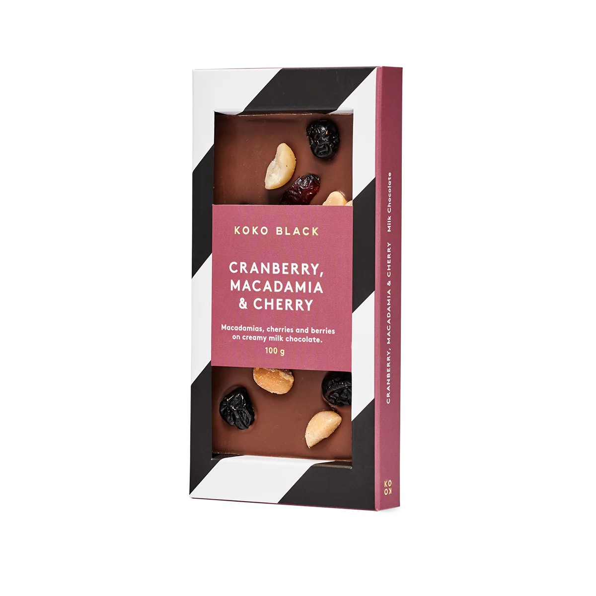 Cranberry Macadamia & Cherry | Milk Chocolate Block - Image 5
