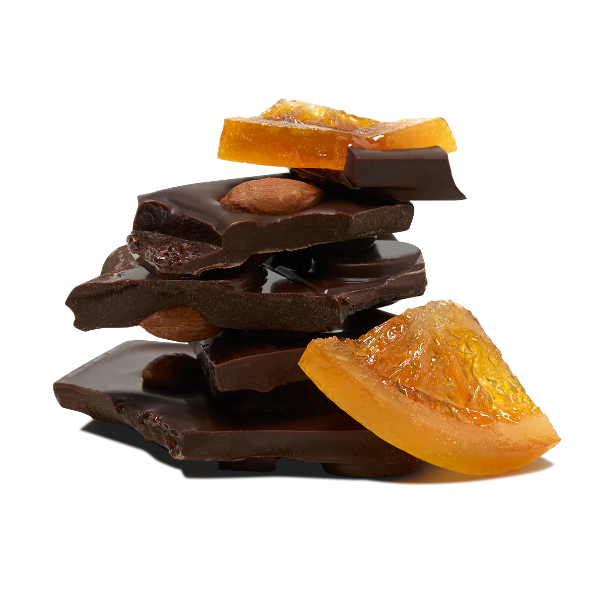 Dark Zesty Orange & Almond | Dark Chocolate Block - Image 3