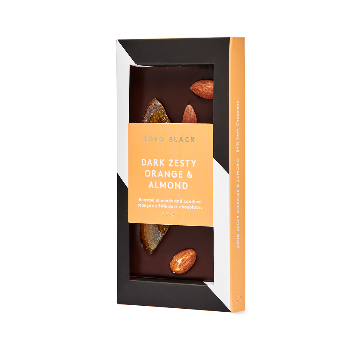Dark Zesty Orange & Almond | Dark Chocolate Block - Image 6