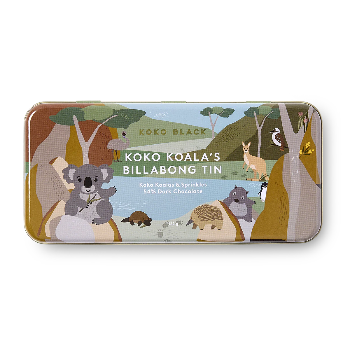Koko Koala's Outback Tin | Dark Chocolate Sprinkles