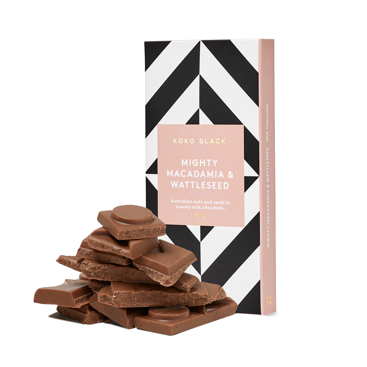Mighty Macadamia & Wattleseed | Milk Chocolate Block