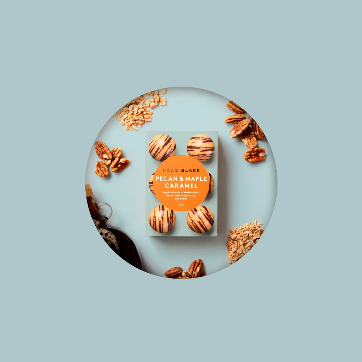 Pecan & Maple Caramel Marbles | Gold Chocolate - Image 3