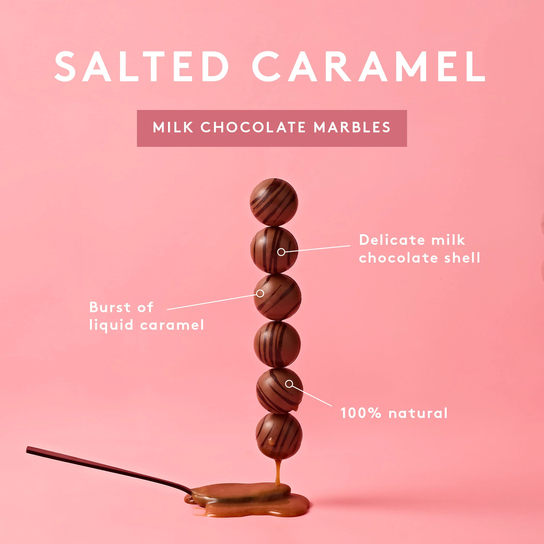 Salted Caramel Marbles | Milk Chocolate - Image 3