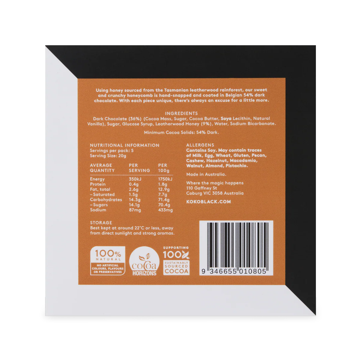 Tasmanian Leatherwood Honeycomb 100g | Dark Chocolate - Image 6