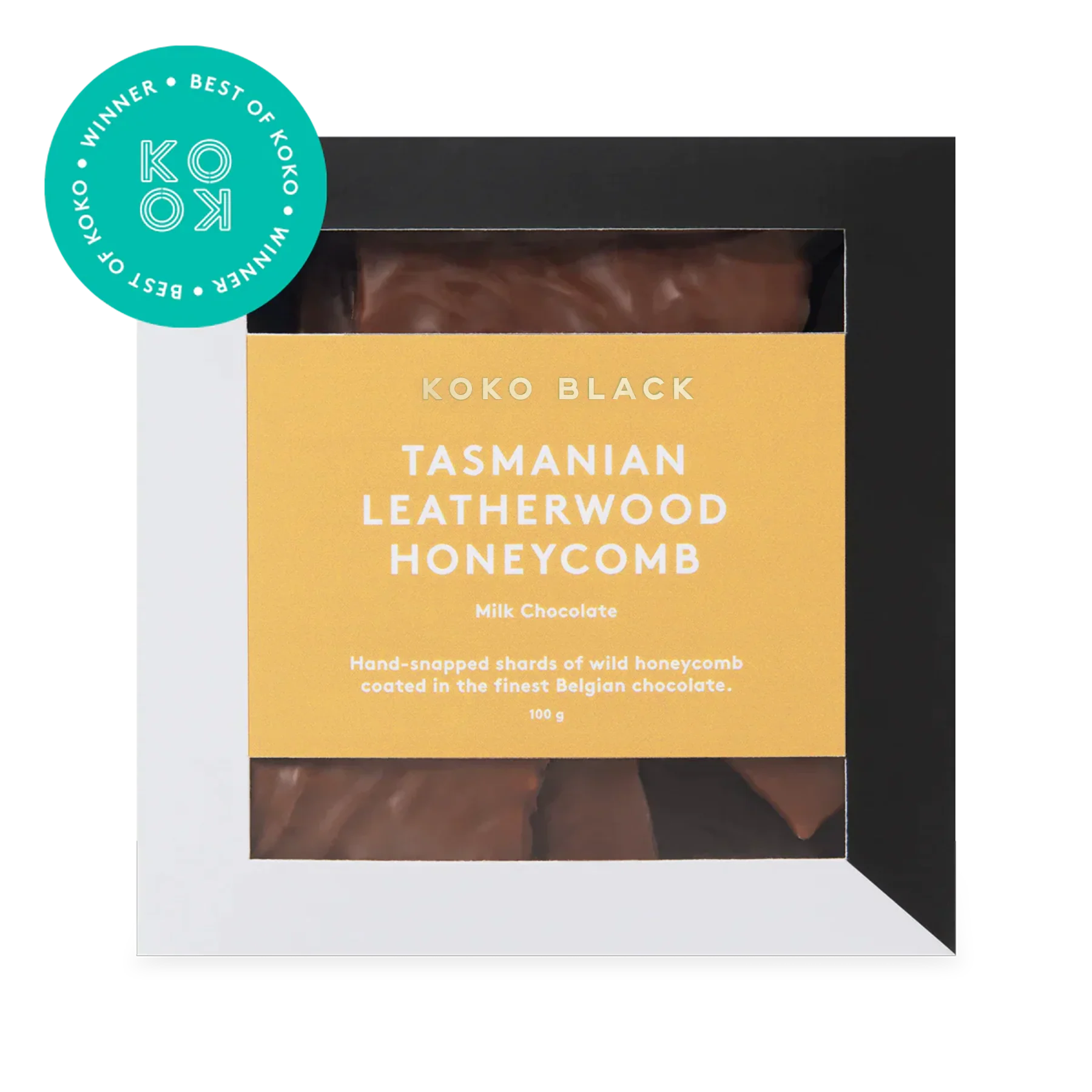 Tasmanian Leatherwood Honeycomb 100g | Milk Chocolate