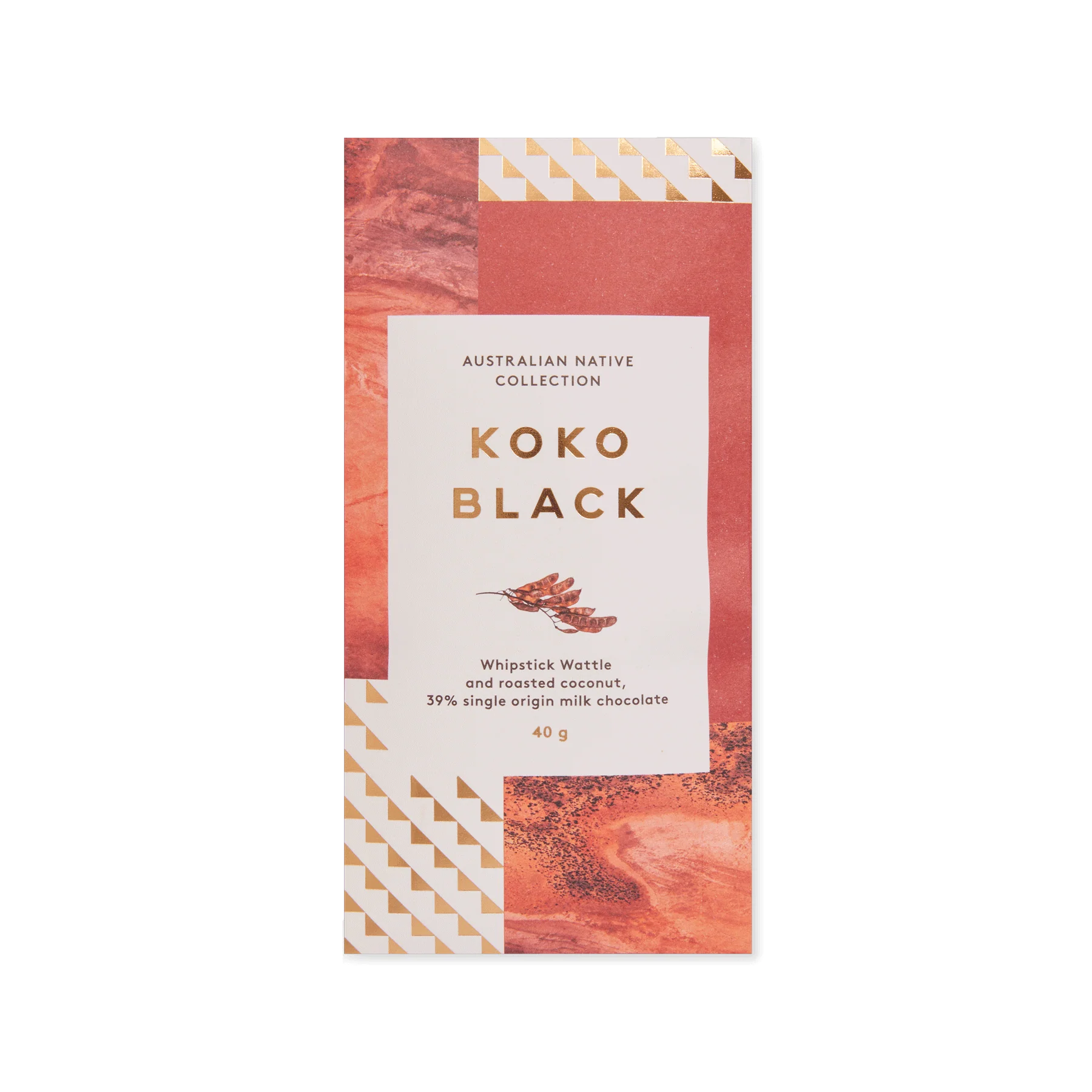 Whipstick Wattle & Roasted Coconut | 39% Milk Chocolate Block - Image 4